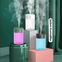 260ml/360ml Mini Ultrasonic Air Humidifier โคมไฟ เครื่องฟอกอากาศ เครื่องทำความชื้น อโรม่า แบบ USB พร้อมไฟกลางคืน แท่งไส้กรอง 5/10ชิ้น