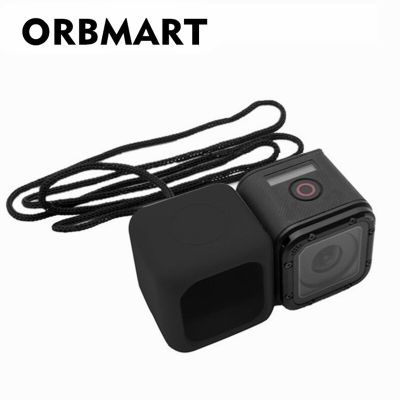 เคสป้องกันซิลิโคน ORBMART มีสลิงสายคล้องสำหรับ Gopro Hero 4 Session อุปกรณ์กล้องแอคชั่นแคมเมรากีฬา