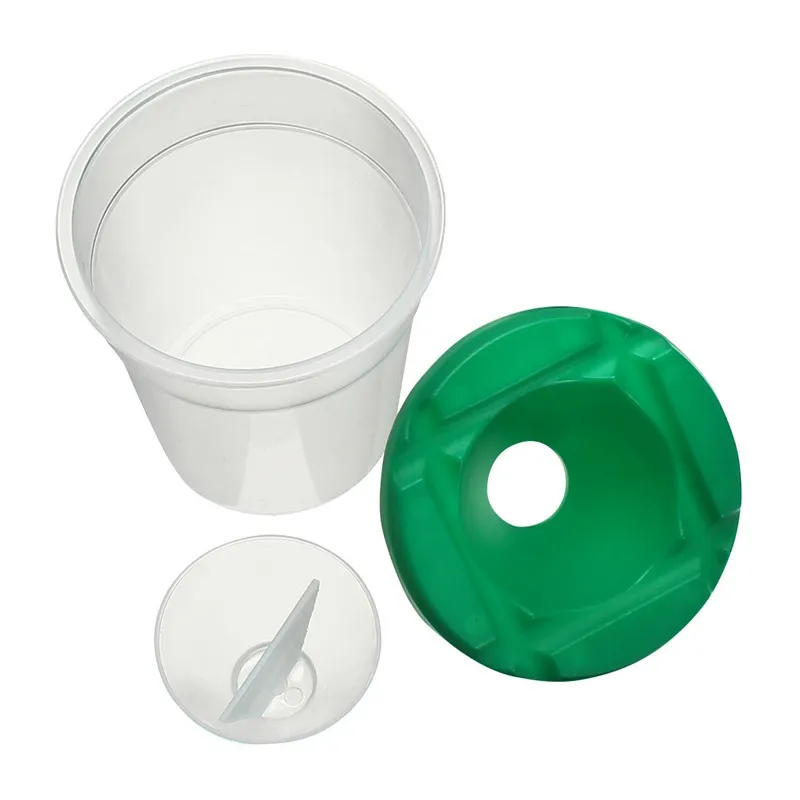 9 Pcs No Spill Paint Cups Set with Paint Brushes and Paint Tray