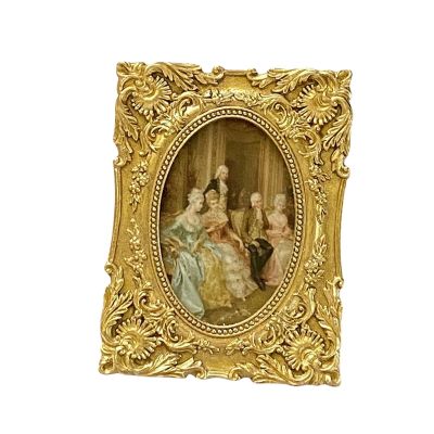 【CW】 Carved Floral Photo Frame Display Holder Tabletop or Wall Hanging Cards Picture Wedding Farmhouse Desktop Office