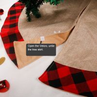 【YP】 120CM Skirt Apron Elk Xmas Decorations 2023 New Year Navidad