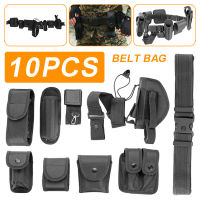 Police Security Guard Modular Enforcement Equipment Duty Waist Belt Nylon Outdoor Tactical Military Training Utility Kit