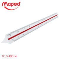 Maped (มาเพ็ด) ไม้บรรทัดสเกลสูง 1:100 - 1:500 ไม้บรรทัดสเกล 3 เหลี่ยม รหัส TC/240014