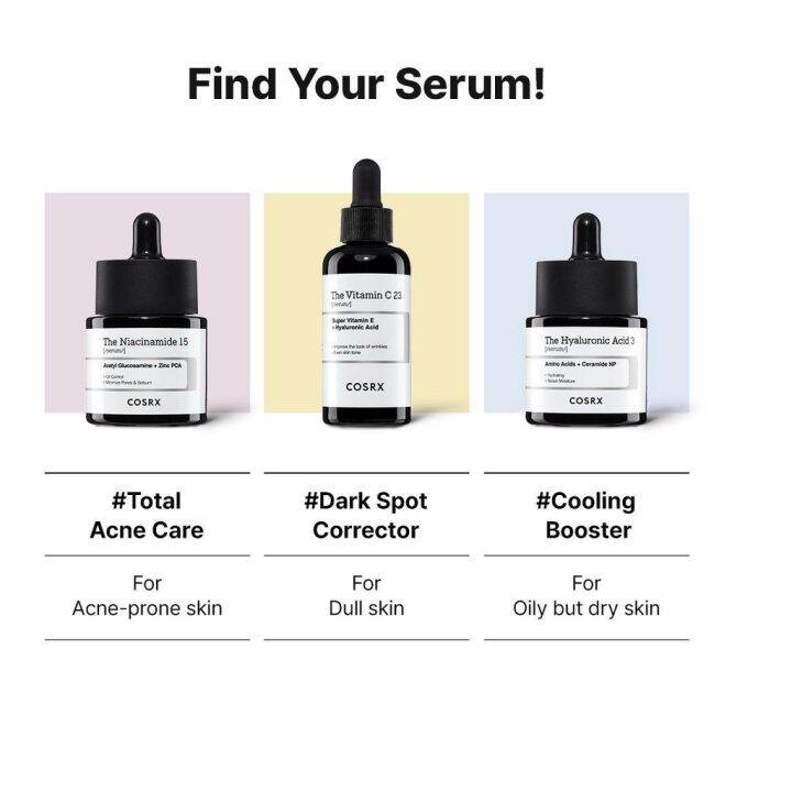 Cosrx Hyaluronic Acid / Niacinamide / Vitamin C Lazada PH