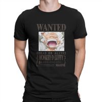 Monkey D Luffy Men Tshirt One Piece Wanted New Bounty Crewneck Tops Fabric T Shirt Funny High Quality Birthday Gifts 【Size S-4XL-5XL-6XL】