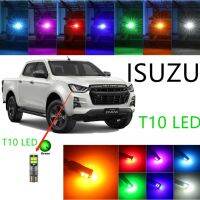 【ISUZU】Front ขนาดเล็กไฟหน้า1PC T10/W5W 10LED ด้านข้างประตูรถ Boot ป้ายทะเบียนรถสีแดงส้มสีขาวสำหรับ D-Max