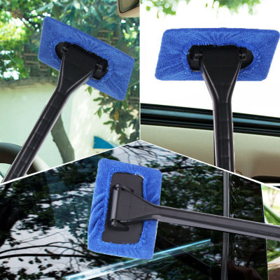 【CW】Car Window Cleaner Brush Kit Windshield Cleaning Wash Tool Inside Interior Auto Glass Wiper With Long Handle Car Accessories