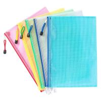 Storage Bags Document Bag Pencil Cosmetic Mesh A4 Waterproof Zipper Pouch