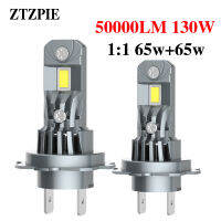 ZTZPIE 6500K 130W 65W H7 H11 6005Hb3 9006 Hb4 1:1 Led ไฟหน้าหลอดไฟหมอก12V Canbus In-Line ไฟหน้าอัตโนมัติ