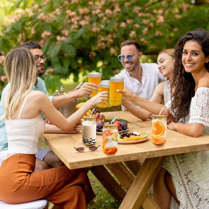 cups-drinking-glasses-iced-coffee-mug-with-bamboo-lid-and-glass-straw-16oz-can-shaped-drinking-glass-set