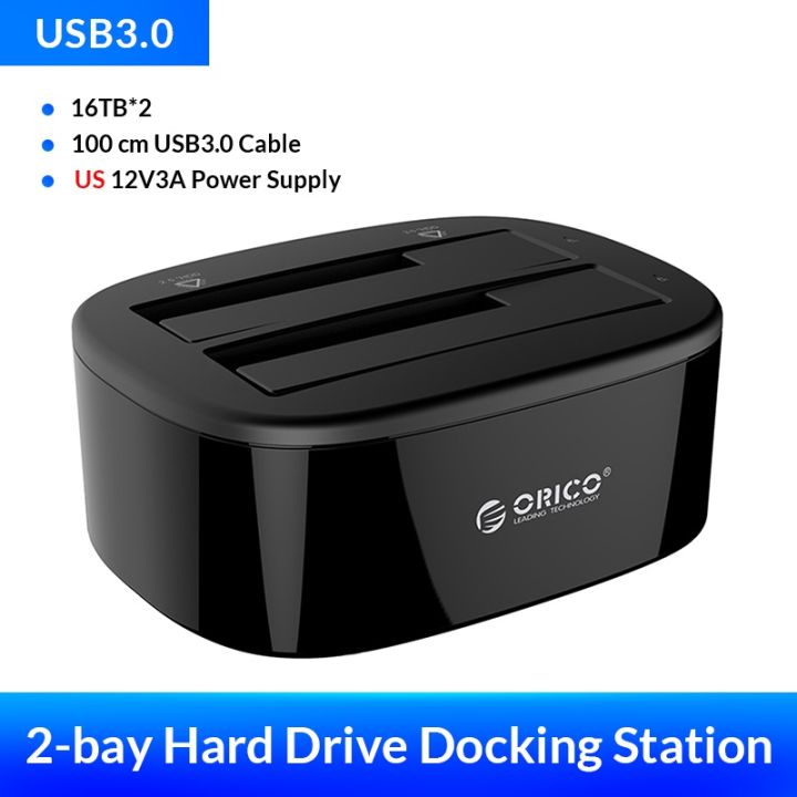 orico-แท่นวาง-hdd-คู่-พร้อมออฟไลน์โคลน-sata-เป็น-usb-3-0-สําหรับ-2-5-3-5-ssd-hdd