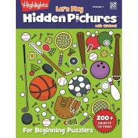 Highlights หนังสือแบบฝึกหัด เสริมทักษะการคิดและการสังเกต Lets Play Hidden Pictures with Stickers Vol 7