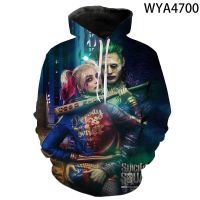 2023 style Men Women Hoodies Harley Quinn Hoodies 3D Printed Pullover Streetwear Long Sleeve Casual Sweatshirts Joker32 Tops，can be customization