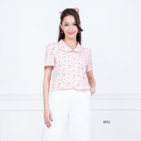 VERONIQA Blouse AM-B992 by AMILA โคโม่ปริ้นท์ แขนสั้น IGPU23-1