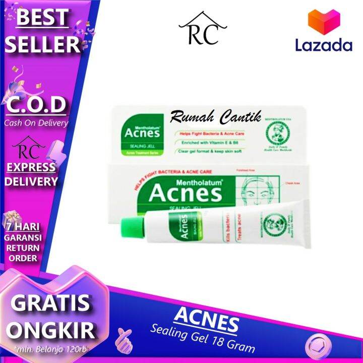 Acnes sealing gel 18 gram RUMAH CANTIK Krim Ampuh Pimple Cream ACNES