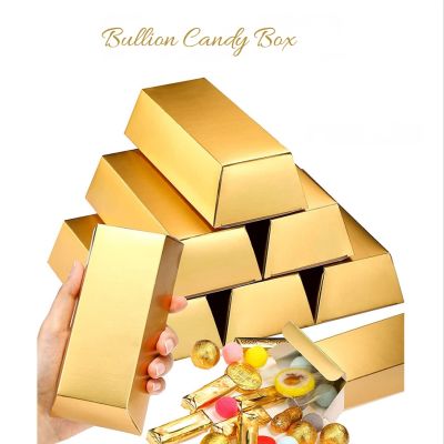 【YF】◕✹₪  bullion Boxes golden Paper Wedding Favors Birthday Xmas Thank You Supplies