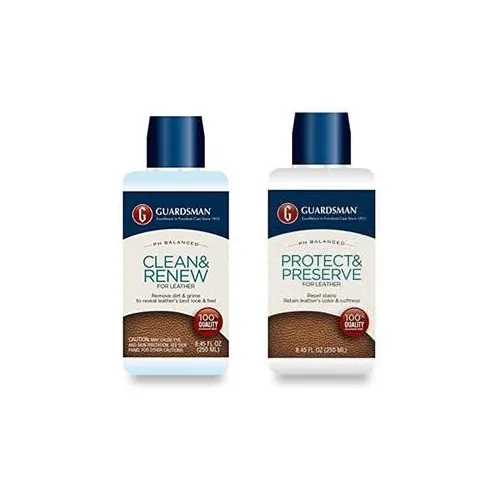 Guardsman Leather Care Bundle Leather Cleaner and Leather Protector
