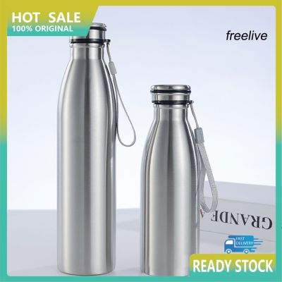 ★FHS★ml Stainless Steel Large Capacity Portable Outdoor Sports Water Bottle