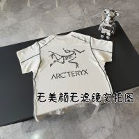 Arcteryx เสื้อยืดทรงหลวมผู้ชายและผู้หญิง,เสื้อยืดพิมพ์ภาพลวดเปิด23ตัวสำหรับฤดูร้อน
