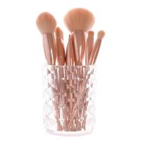 Makeup Brush Storage Bucket Cosmetic Brush Organizer Cup Light Luxury Exquisite Texture Makeup Brush Storage Box Transparent Pen Holder Countertop great