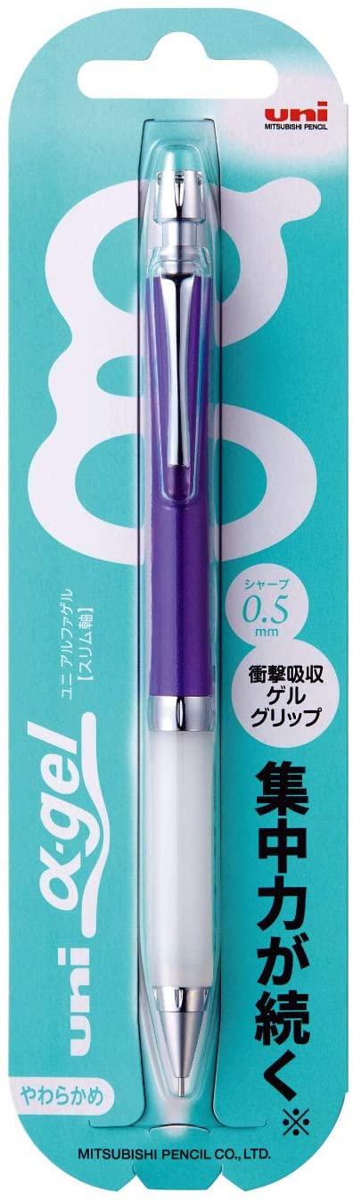 Uni Alpha Gel Mechanical Pencil Slim 0.5mm M5-807GG 1P 13 Color Select 