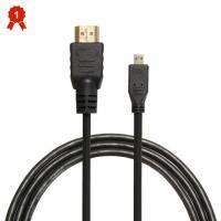 สาย Micro HDMI-เข้ากันได้กับ HDMI 1080P ทีวีอะแดปเตอร์ AV 6FT 1.8M โทรศัพท์มือถือแท็บเล็ต HDTV