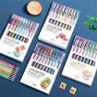 【living stationery】9ชิ้น0.5มิลลิเมตรหด GelSet Kawaii กดปากกาลูกลื่นปากกาสำหรับ WritingSuppliesSupplies เครื่องเขียน Gi