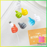 Winsome 10 pcs คลิปตะขอแขวนติดผนัง อเนกประสงค์ รูปนิ้วโป้ง  จัดส่งแบบคละสี Home Storage Hooks