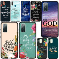 ปก Phone Casing เคสโทรศัพท์ H176 MA16 Bible verse Philippians Jesus Christ Christian อ่อนนุ่ม หรับ Samsung Galaxy A12 A11 A31 A71 A51 A21S A50 A10 A20 A30 A20S A30S A52 A50S A10S A70 A02S M02 A02 A04S A32 4G 5G A03S A52S A04 ซิลิโคน Coque