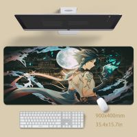 Mousepad Genshin Impact Mousepad แผ่นรองเมาส์ขนาดใหญ่ แผ่นรองเมาส์ยางธรรมชาติ