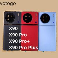 ซ่อมกระจกหลังสำหรับ VIVO X90 Pro/ X90 Pro + Plus 5G เคสฝาปิดแบตเตอรี่ด้านหลัง + ชุดกรอบสำรองเลนส์กล้องถ่ายรูป