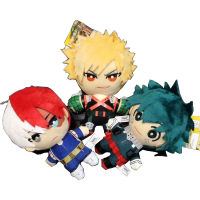 14CM อะนิเมะ My Hero Academia Izuku Midoriya Katsuki Bakugou Shouto Todoroki พวงกุญแจจี้ตุ๊กตาของเล่นยัดใส้แบบนุ่มตุ๊กตาของขวัญ