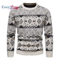 Cozy Up Men S Long Sleeve Knit Crew Neck Slim Pullover Sweater