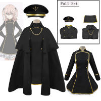 Anime My Dress-Up Darling Cosplay Costume Sajuna Inui Juju Black Uniform Dress Hat Cloak Suit Halloween Party Outfit Girls Women