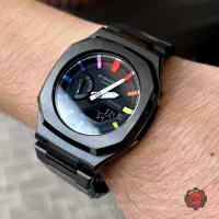 G-Shock Black Nautilus Steel Rainbow Dial