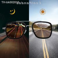 ✇✹✸ Top Quality Tony Stark Square Sunglasses Photochromic Polarized Men Glasses Steampunk Eyewear Driving Goggles zonnebril heren