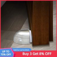 1/2pcs Transparent Door Stopper Self Adhesive Door Holder Catch Floor Mounted Door Stop for Protection of Wall and Furniture