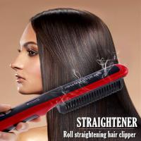 HQT -908B STRAIGHTENER หวีแปลงผมตรงไฟฟ้าแบบมีวอลลุ่ม ร้อนไวปรับความร้อนได้ 6 ระดับ