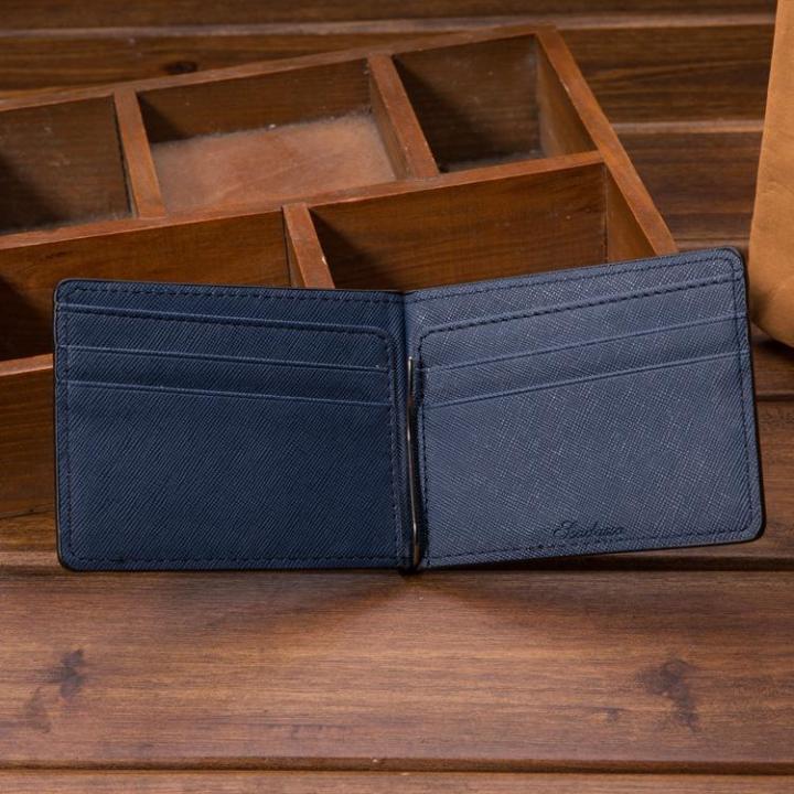 กระเป๋าสตางค์ฉบับภาษาเกาหลีความงามของผู้ชายแบบกระเป๋าเงินใส่บัตรหลายใบของร้าน-cestlafit-ใหม่