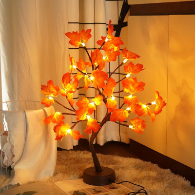 LED Fairy Night Lights Mini Christmas Twinkling Tree Copper Wire Garland Lamp For Holiday Home Kids Bedroom Decor Luminary Light