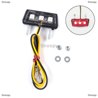 Snoopy 12V รถจักรยานยนต์ป้ายทะเบียน LED แสงกันน้ำรถจักรยานยนต์ใบอนุญาตแสง