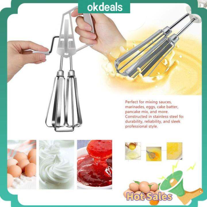 OKDEALS Practical Hand Held Rotary Home Whipper Kitchen Tools Mixer ...