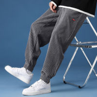 2022 Corduroy Pants Men Casual Harem Clothing Work Home Streetwear Trousers Hip Hop Warm Loose Style Spring Winter