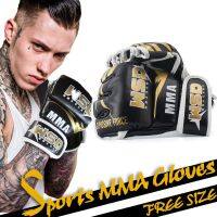 【LZ】✻✿  Gobygo luvas de meio dedo mma para homens pu kicki boxing karate muay thai guantes de boxeo equipamento de treinamento de luta grátis