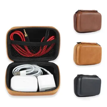 Protective Bag Leather Sleeve Cover Storage Earphone Portable For