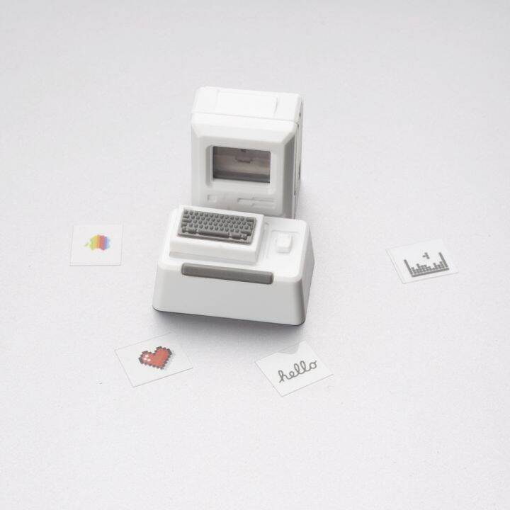 ขายร้อน-macintosh-keycap-retro-personality-light-transmitting-keycap-เป็นแม่เหล็ก-สามารถเปลี่ยนใบหน้าได้-น่ารักสุดๆ