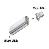 ตัวเชื่อมต่อ Micro USB ชนิด C อะแดปเตอร์แม่เหล็กอะแดปเตอร์แม่เหล็กสายเครื่องชาร์จ USB ชนิด USB ไปยัง Type-C สำหรับโทรศัพท์มือถือ