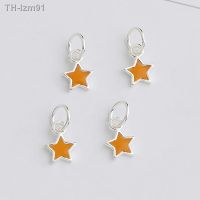 ? ของขวัญ DIY ของขวัญเครื่องประดับ S925 silver glue star pendant accessories DIY beads bracelet necklace jewelry