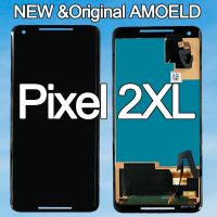 100% Amoled สำหรับจอแสดงผล Lcd แบบสัมผัสหน้าจอ Google Pixel 2 Xl สำหรับ Google Pixel2ชิ้นส่วนอะไหล่ชุดประกอบดิจิไทเซอร์2xl