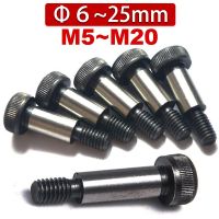 12.9 High Strength Steel Hex Head Bolt Limit Screws Dia=Φ 6 8 10~25 Shoulder Bearing Bolt Shaft M5 M6 M8 M10~M20 Length 8~200mm Replacement Parts